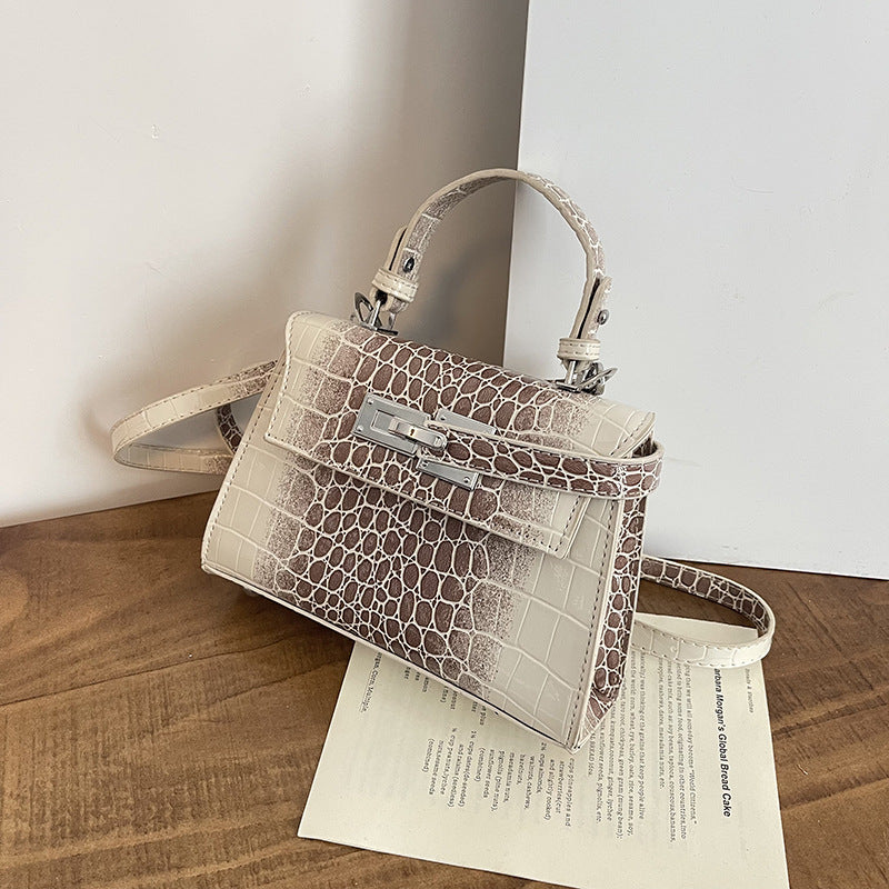 Women's Crocodile Pattern Fashion Advanced Texture Handbags