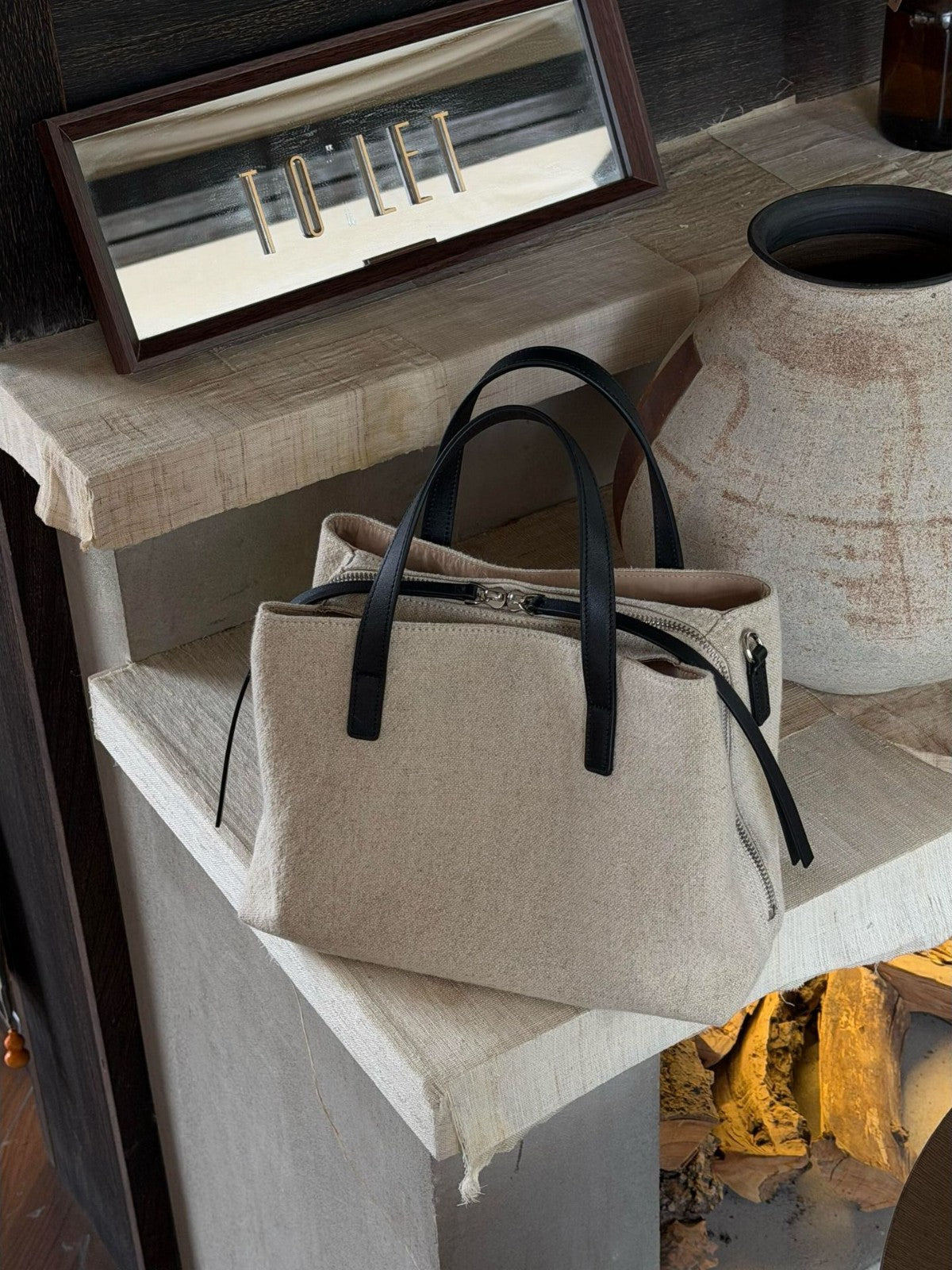Commuter Fashion Simple Retro High Sense Niche Women's Handbag
