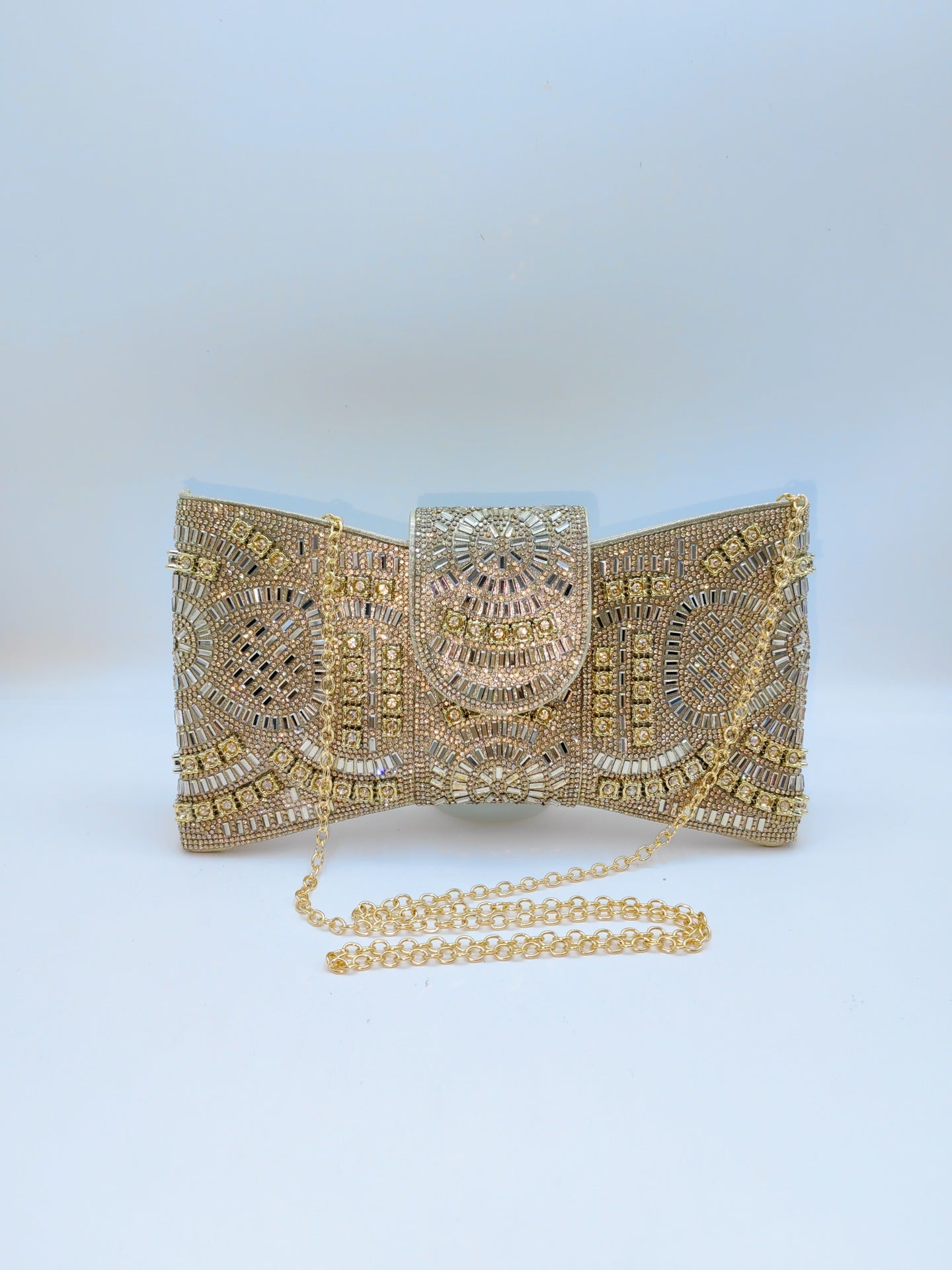 Durable Cool Beaded High-grade Clutch Butterfly Dinner Bag