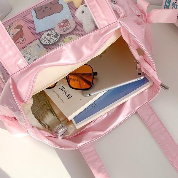 Butterfly Cartoon Double-sided Transparent Carrying Easy Matching Tote Bags