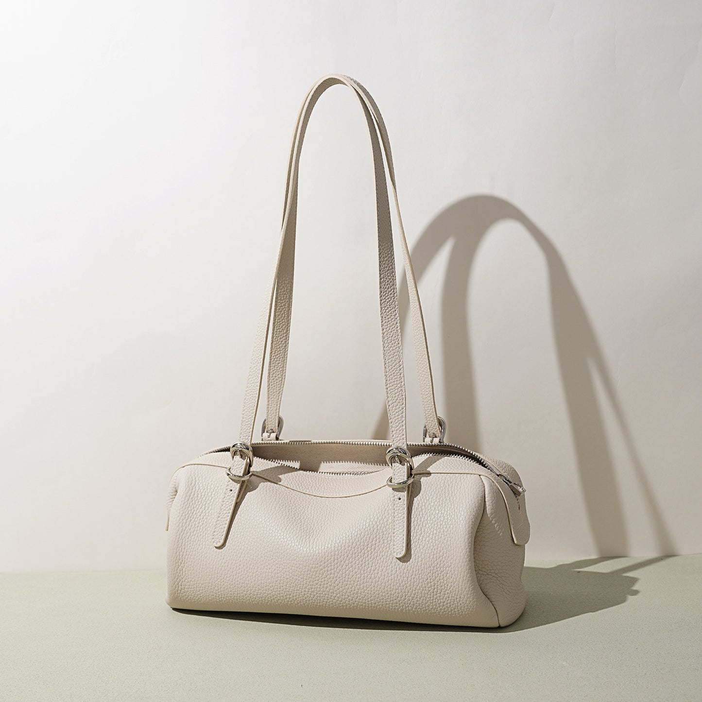 Women's Early Spring Genuine Leather Boston Vintage Premium Women's Handbag