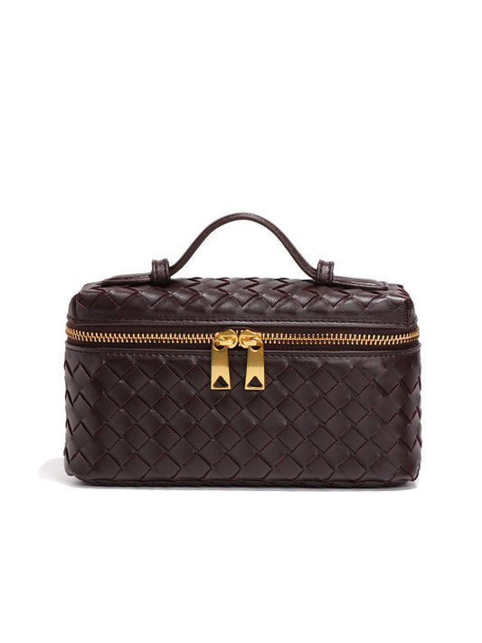 Women's High Sense Box Fashion Woven Retro Women's Handbag
