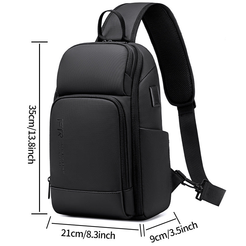 Attractive Men's Fashion Street Personality Riding Men's Chest Bag