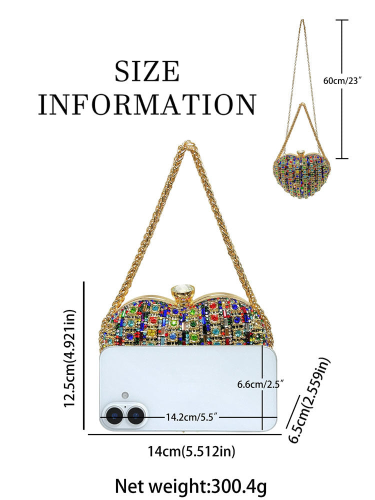 Fashion Rhinestone Chain Pouch Minority High Bags