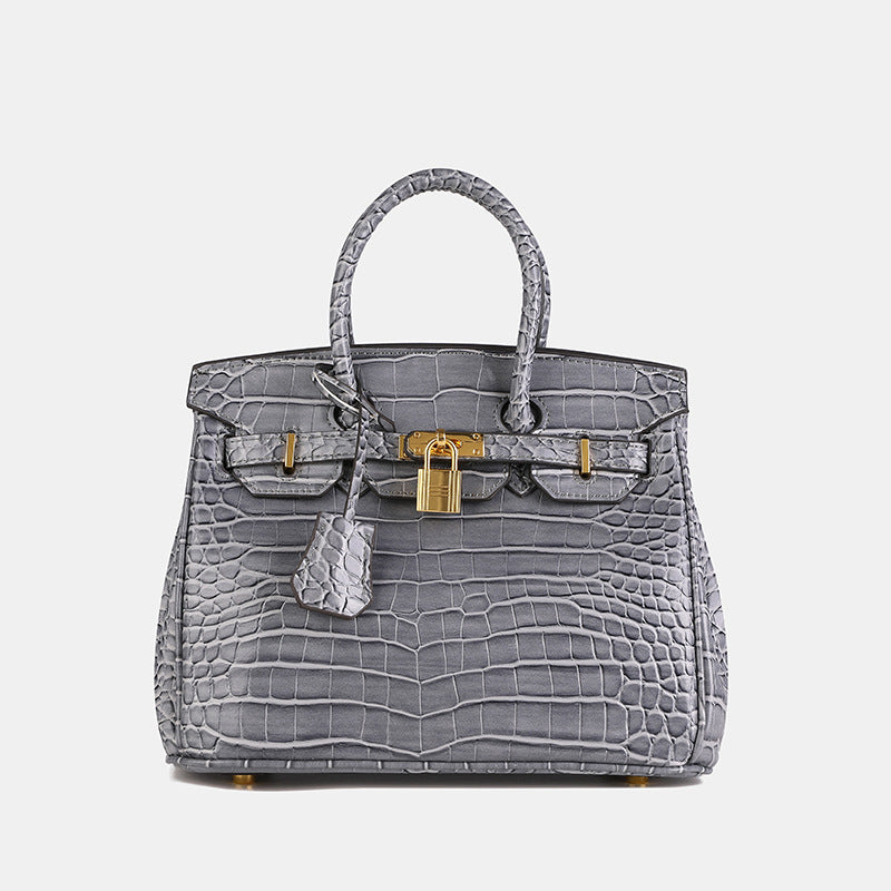 Women's Crocodile Pattern Light Luxury Large Capacity Women's Messenger Bag