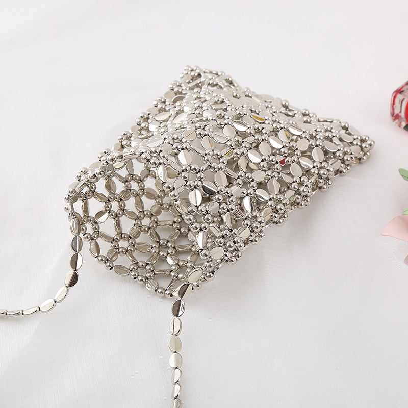 Women's Mini Pearl Pouch Design Hand-woven Beads Bags