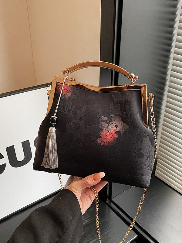 Women's Tassel Chinese Single Cheongsam Handmade Temperament Women's Handbag