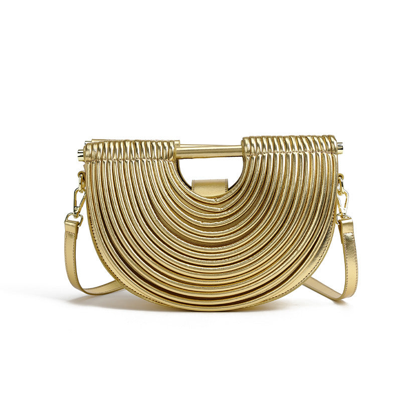 Women's Creative Design Sense Hand-woven Affordable Luxury Fashion Commuter Hand Women's Messenger Bag