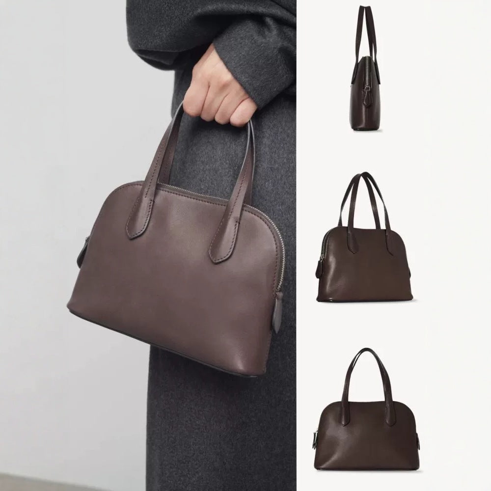 Female Niche Authentic Leather Sheepskin Shell Portable Commuter Bags