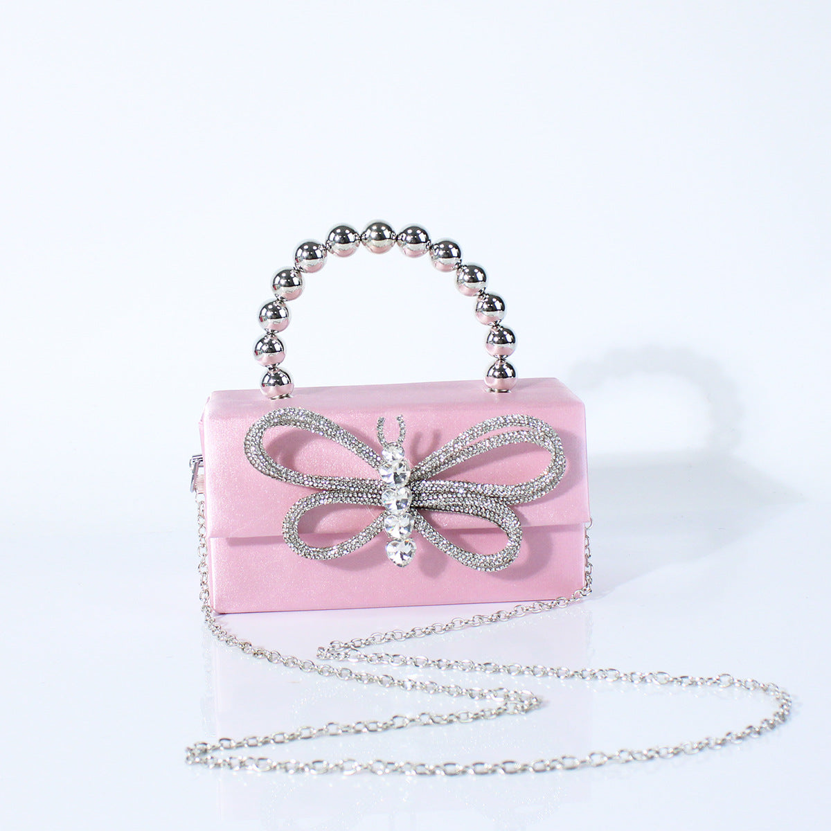 Exquisite Elegant Style Bow Chain Banquet Dinner Bag