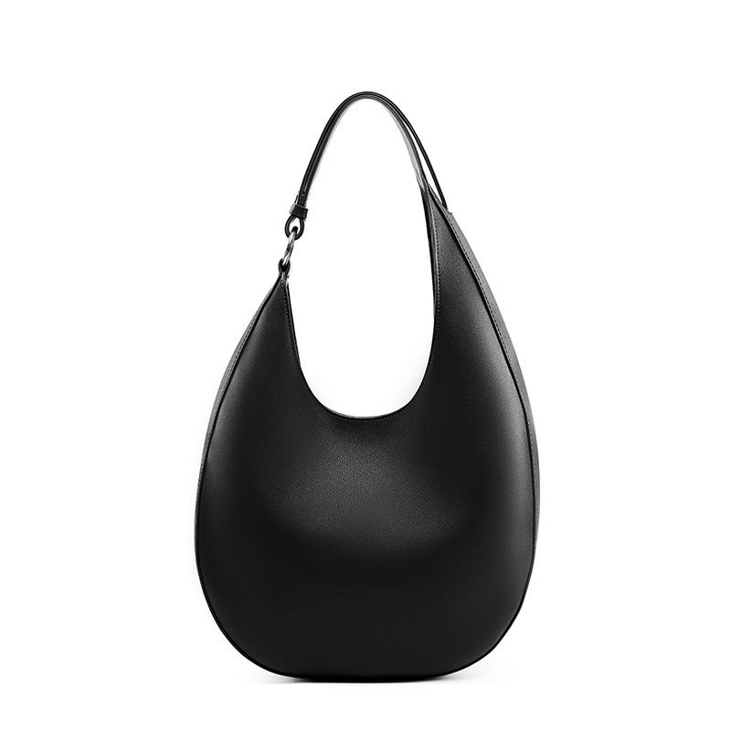 Women's Design Selenodont Semicircle Underarm Genuine Leather Women's Handbag
