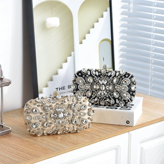 Fashion Simple Handmade Beaded Pearl Embroidery Evening Bags