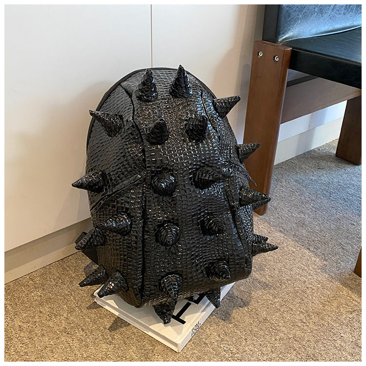 Trendy Fashion Cool Three-dimensional Hedgehog Funny Personality Creative Sea Cucumber Leisure Backpack