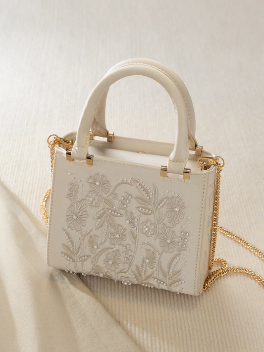 Chinese Style Embroidery Pearl Diana Fashion Dinner Bag