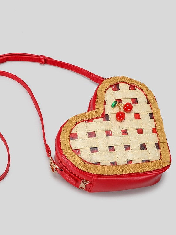Niche Creative Heart Cartoon Style Woven Lace Women's Messenger Bag