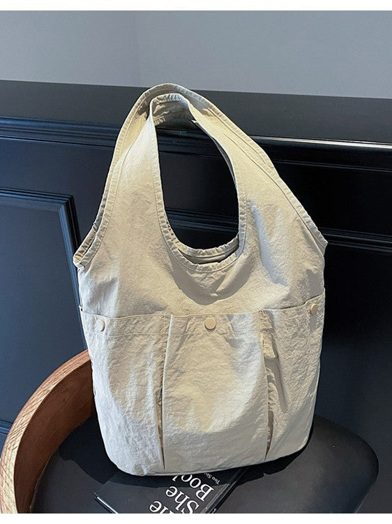 Women's Solid Color Underarm Large Capacity Totes Korean Women's Shoulder Bag