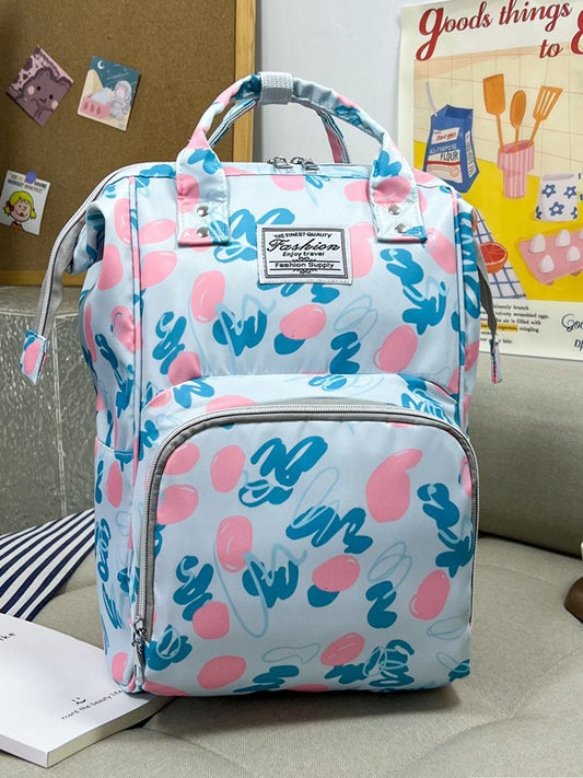 Large Capacity Cartoon Printing Out Multifunctional Bags
