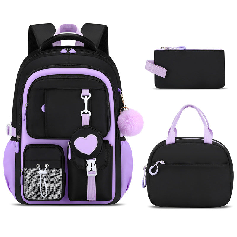 Protection Lightweight Burden Alleviation Large Capacity Cute Junior Primary School Bag