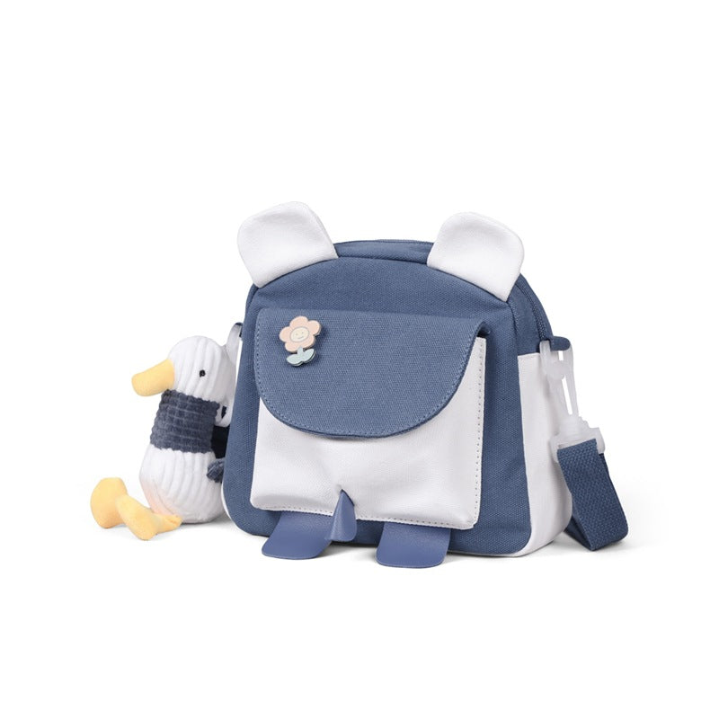 Fashion Women's Canvas Contrast Color Fresh Phone Bags
