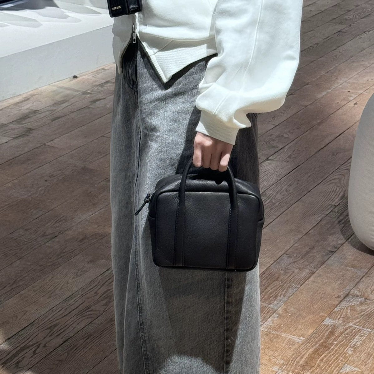 Women's Niche Long Short Leather Tofu With Women's Shoulder Bag