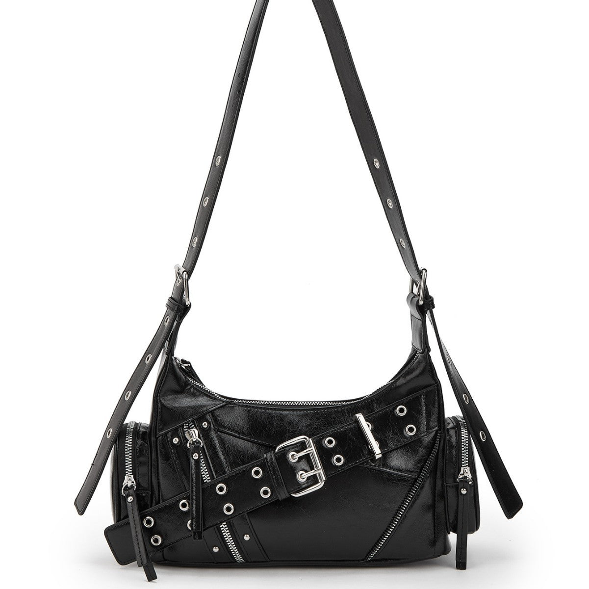 Design Locomotive Style Hot Underarm Temperament Wild Commuter Women's Shoulder Bag