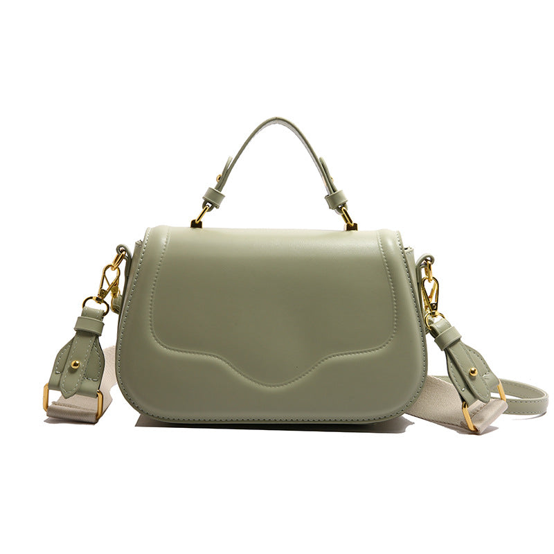 Women's Fashion Winter Simple Wide Strap Advanced Small Square Bag