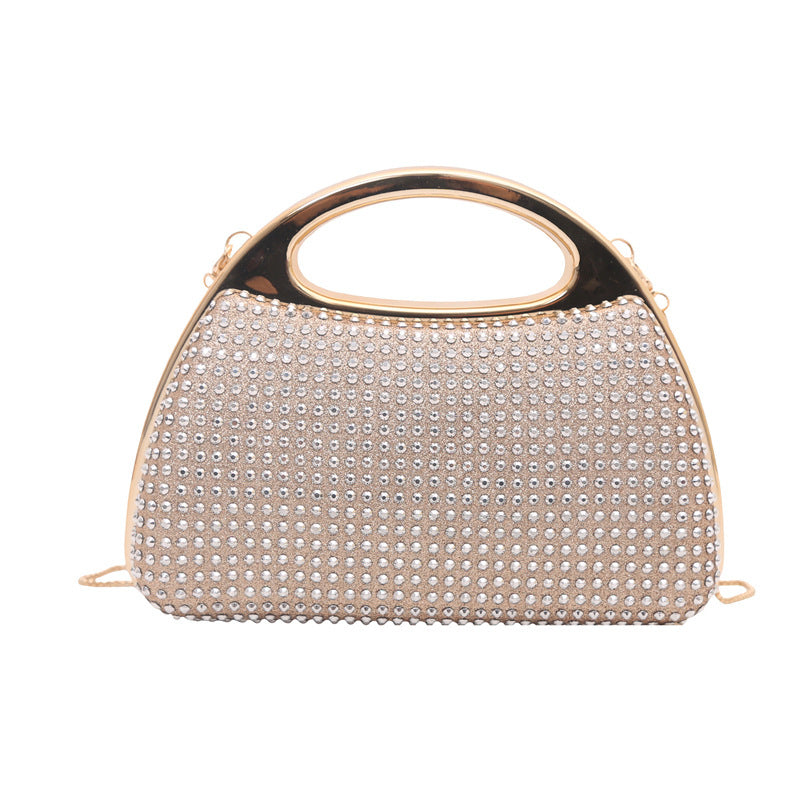 Banquet Diamond Fashion Magnetic Chain Clutch Dinner Bag