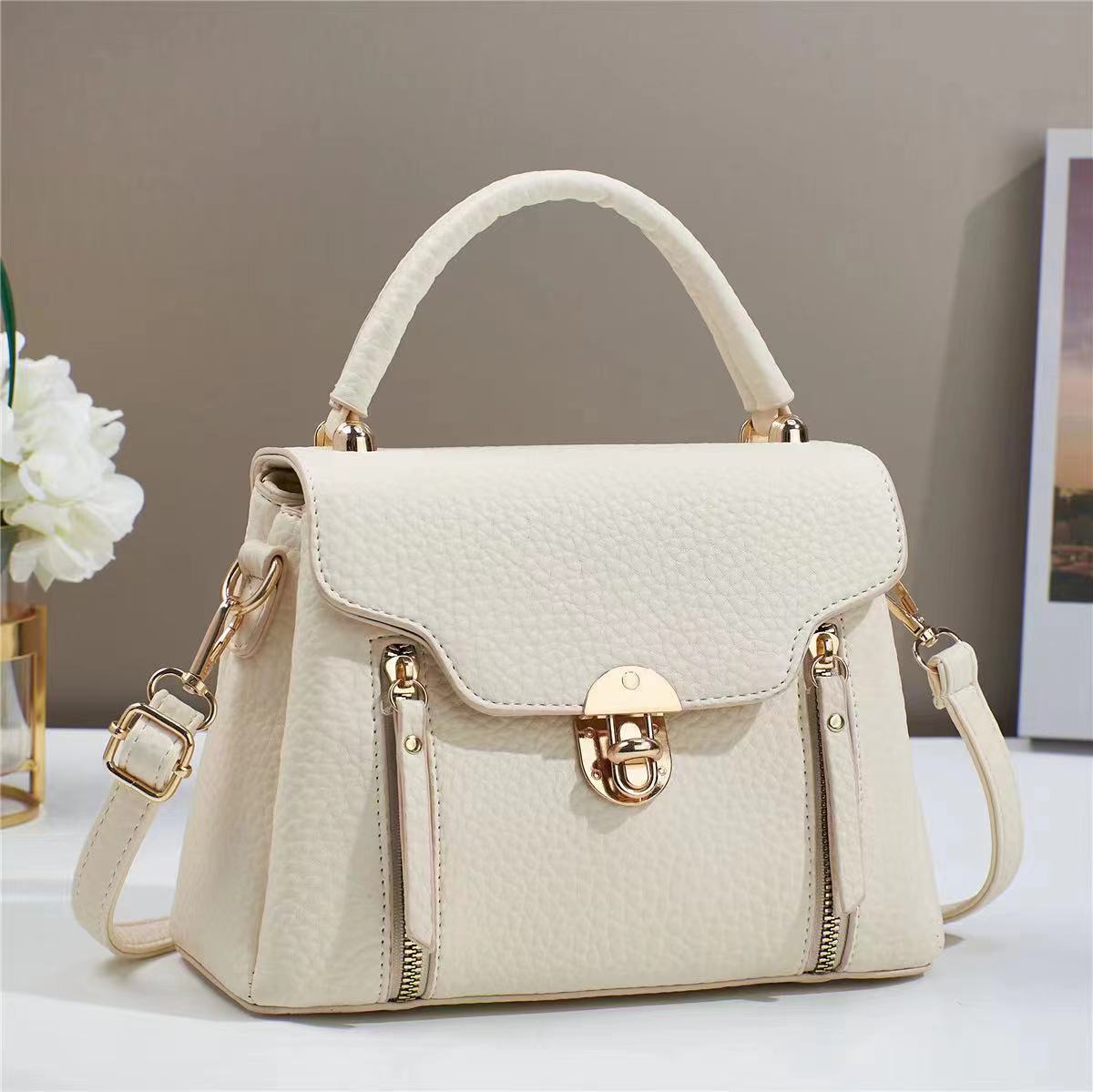Women's Macaron Fashion Twist Flap Pouch Women's Messenger Bag
