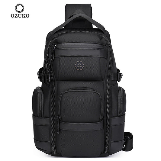 Men's Oxford Cloth Waterproof Large Capacity High Men's Chest Bag