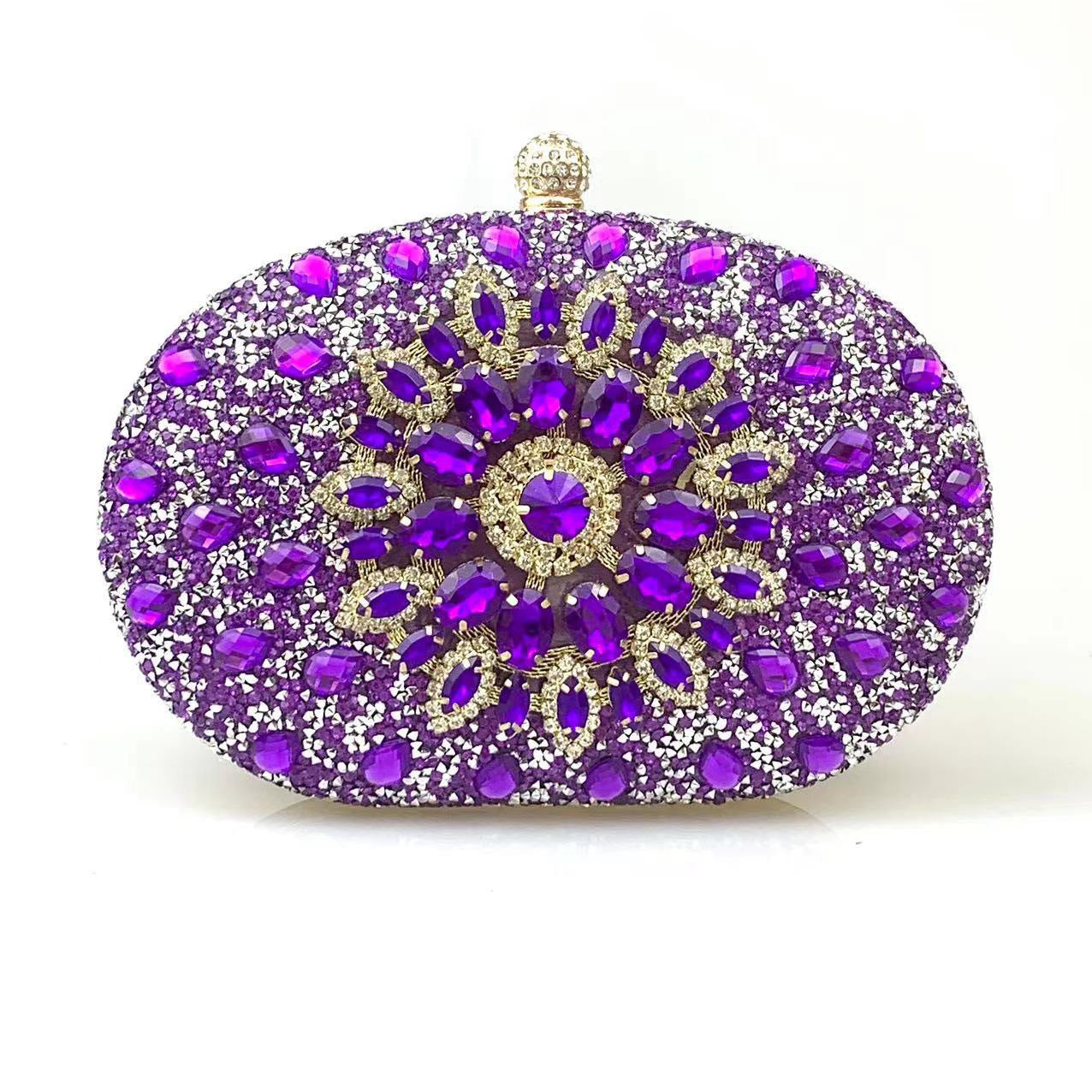 Classy Sunflower Banquet Clutch Dress Diamond Handbags