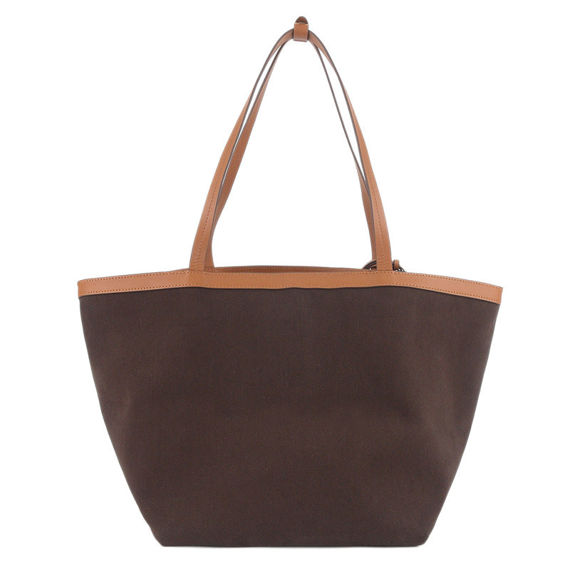 Women's & Men's Double-sided Canvas With Large Capacity Totes Women's Shoulder Bag