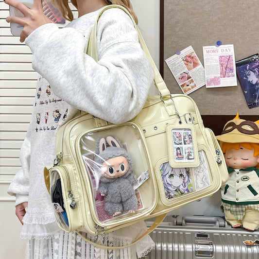 Concert Collection Light Plate Doll Inner Portable Aid Rivet Trendy Women's Shoulder Bag
