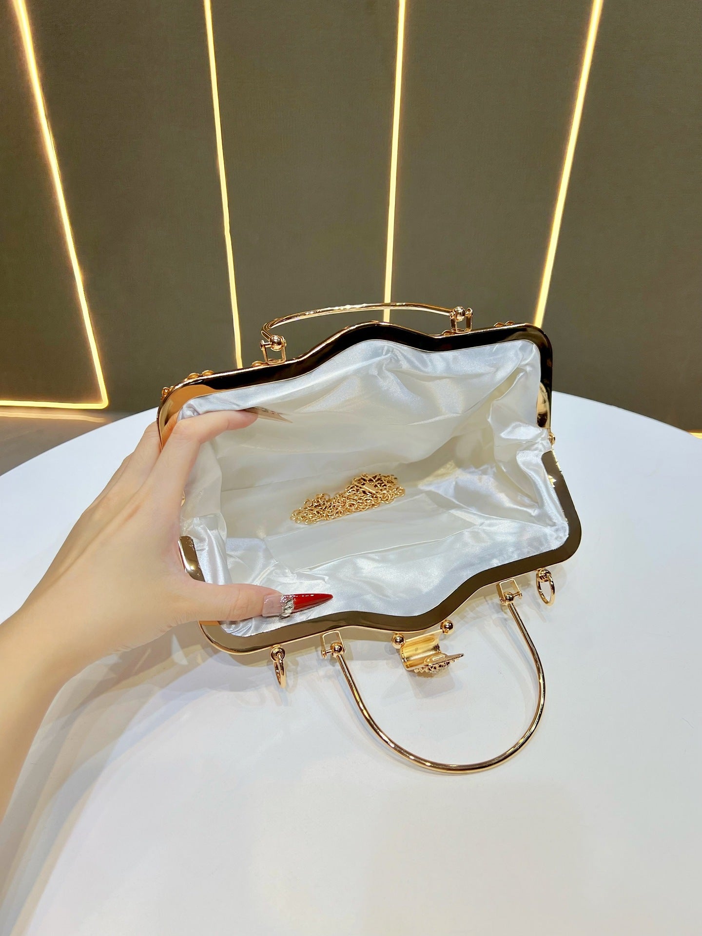 Women's Luxury Party With Diamonds Hand Elegant Dinner Bag
