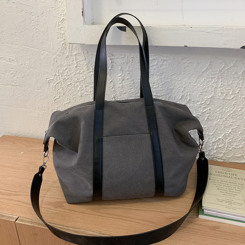 Women's Canvas Large Capacity College Class Women's Shoulder Bag
