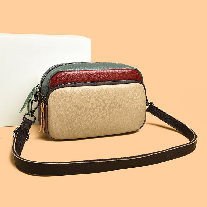 Women's Fashion Simple First Layer Soft Cowhide Women's Leather Bag