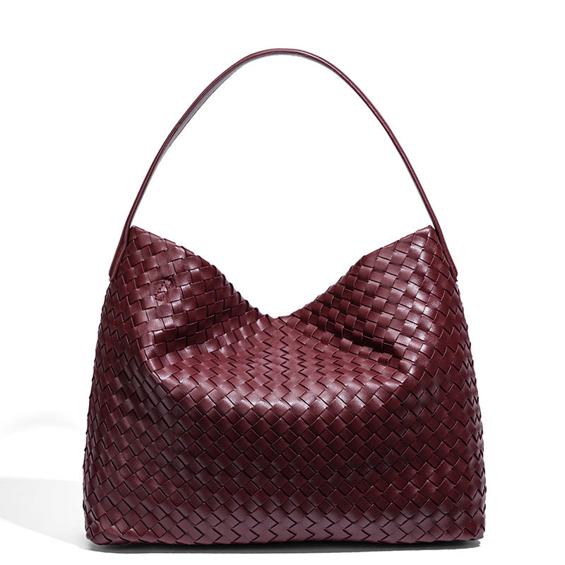 Graceful Women's Fashionable Large Capacity Woven Women's Shoulder Bag