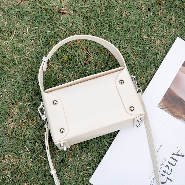 Women's High-grade Cowhide Design Genuine Leather Box Bags