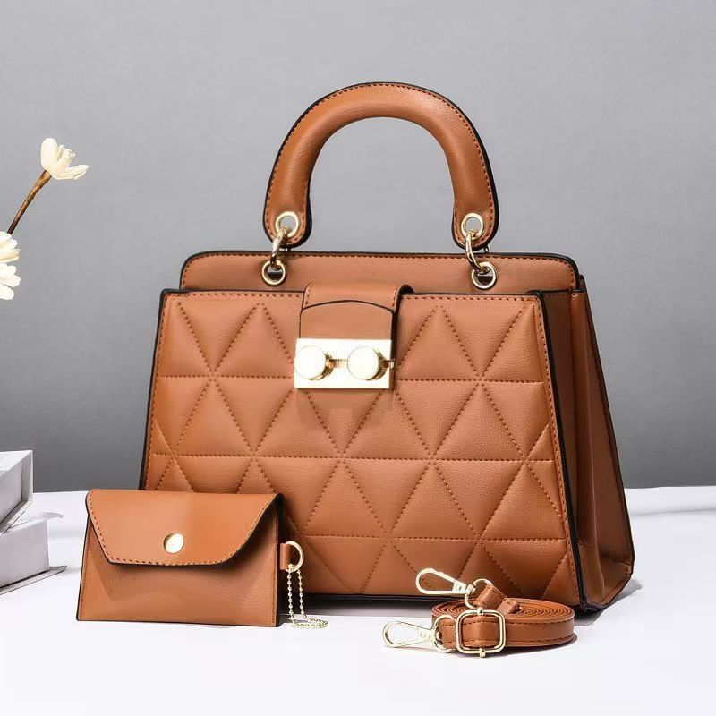 Attractive Women's Simple Fashion Mother Rhombic Women's Handbag