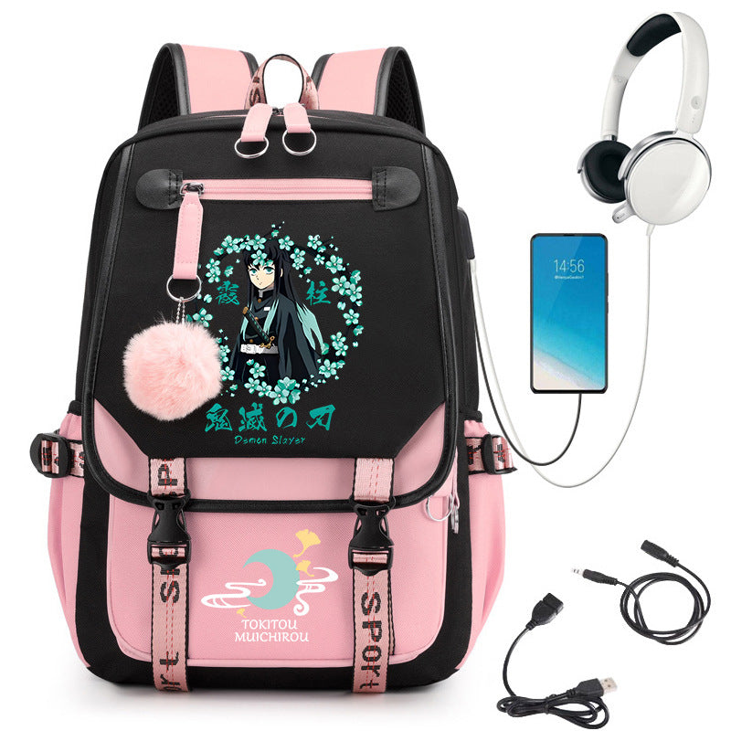 No Hours Transparent High University Style Large College Student Schoolbag