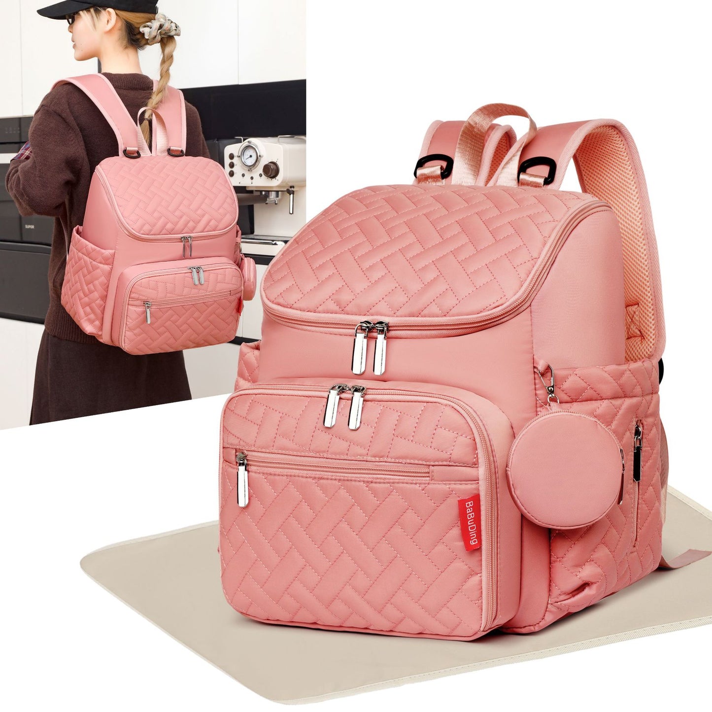 Mother Go Out Lightweight Large Capacity Milk Insulated Backpacks