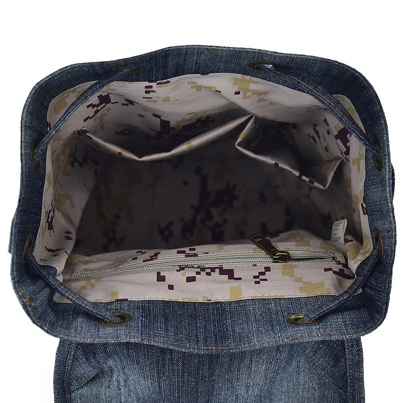 Denim Retro Trendy Unisex Large Capacity Travel Bags