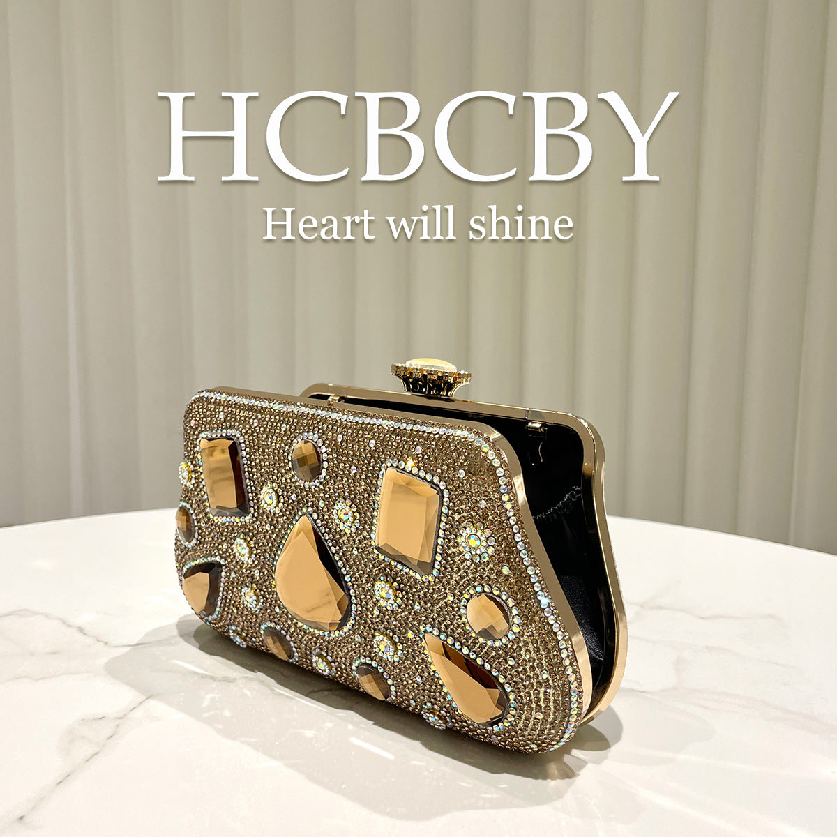 Women's Gold Glitter Luxury Rhinestone Affordable Fashion Elegant Dinner Bag