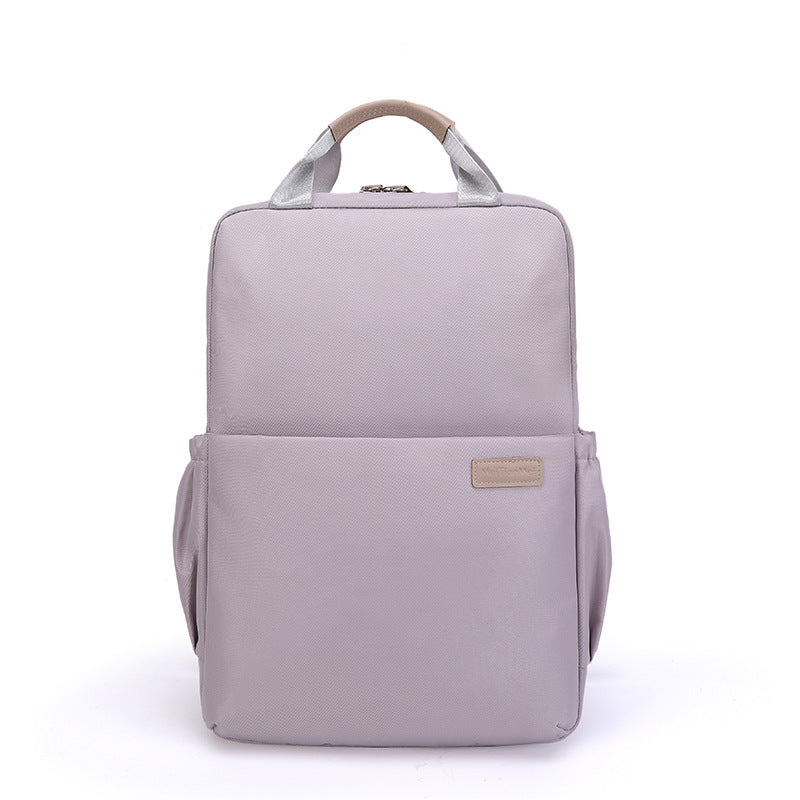 Large Capacity Computer Simple Solid Color Business Backpack