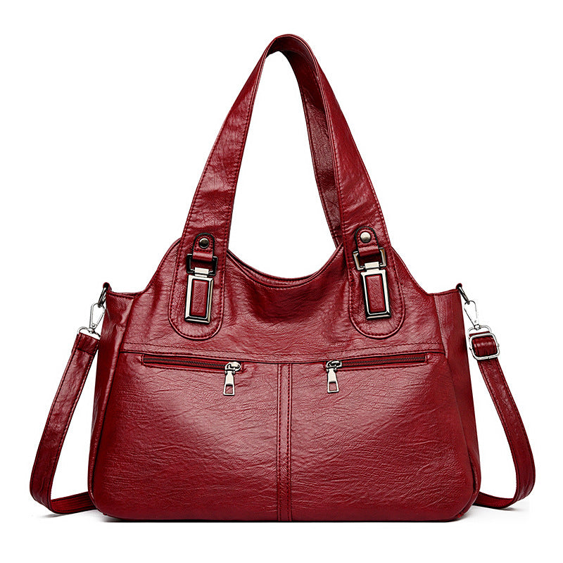 Women's Retro Large Capacity Portable Niche Simple Women's Shoulder Bag