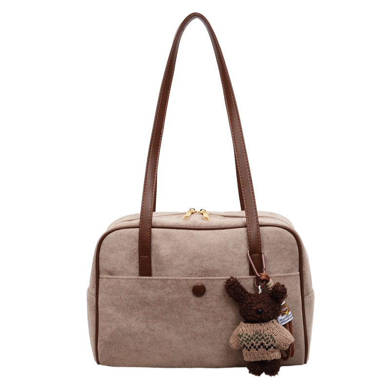Korean Style Retro Large Capacity Pillow Light Luxury Portable Tote Bags