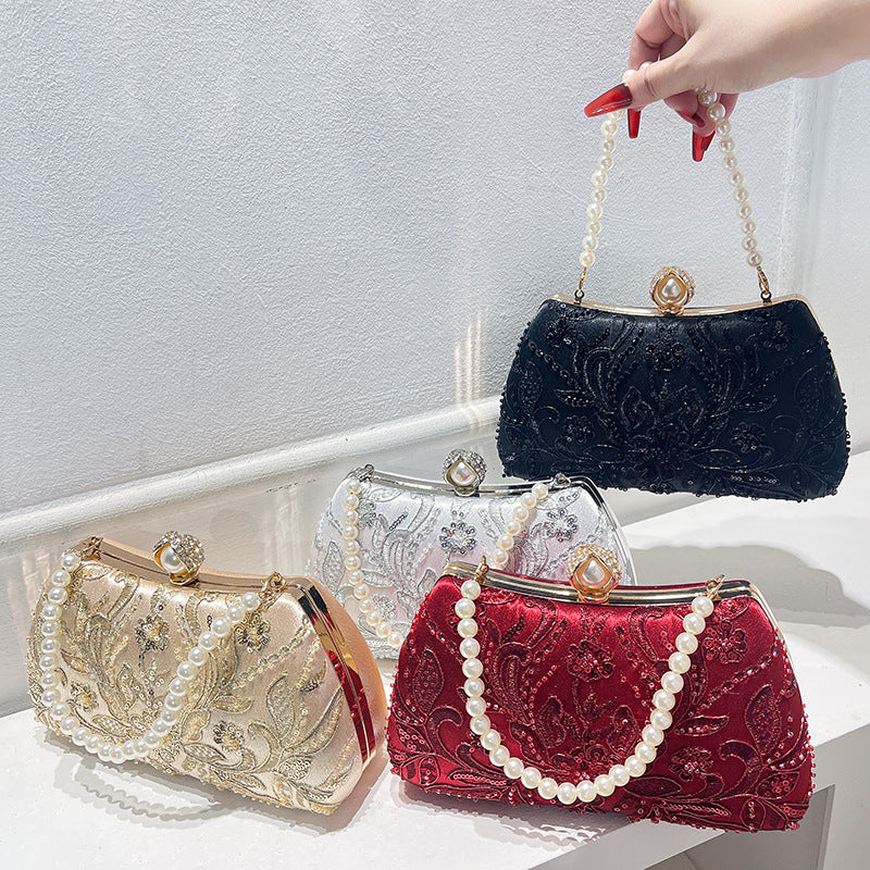 Embroidery Chain Hand Chinese Style Cheongsam Formal Dress Handbags