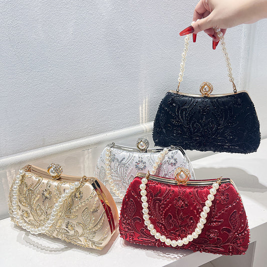 Embroidery Chain Hand Chinese Style Cheongsam Formal Dress Handbags
