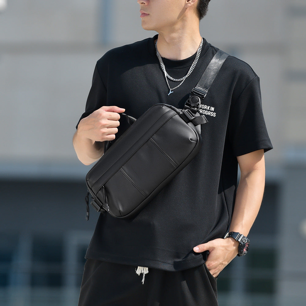 Men's Lightweight Waterproof Commuter Pouch Riding For Men's Chest Bag