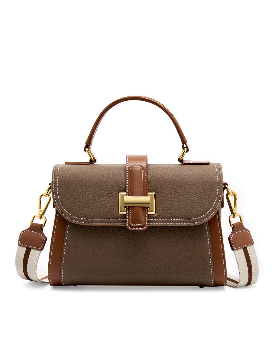 Women's Layer Cowhide Advanced Texture Fashion Special Interest Light Luxury Bags