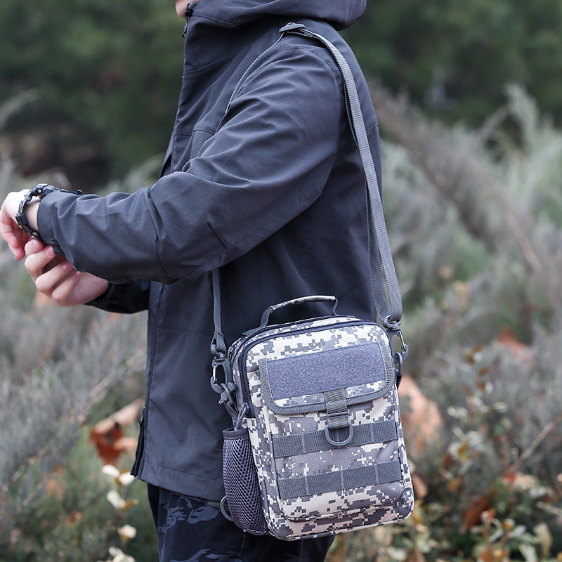 Portable Kettle Mobile Camouflage Military Fans Cashier Men's Shoulder Bag